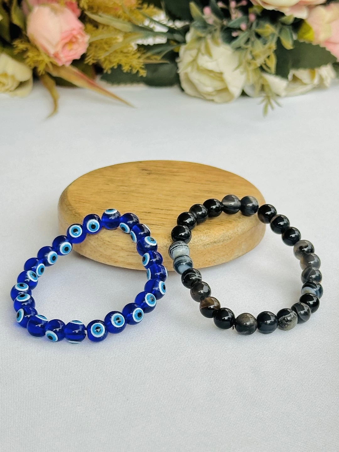 Protection Brahmastra Combo (Evil Eye Bracelet & Black Sulemani Bracelet) - Abhimantrit & Certified