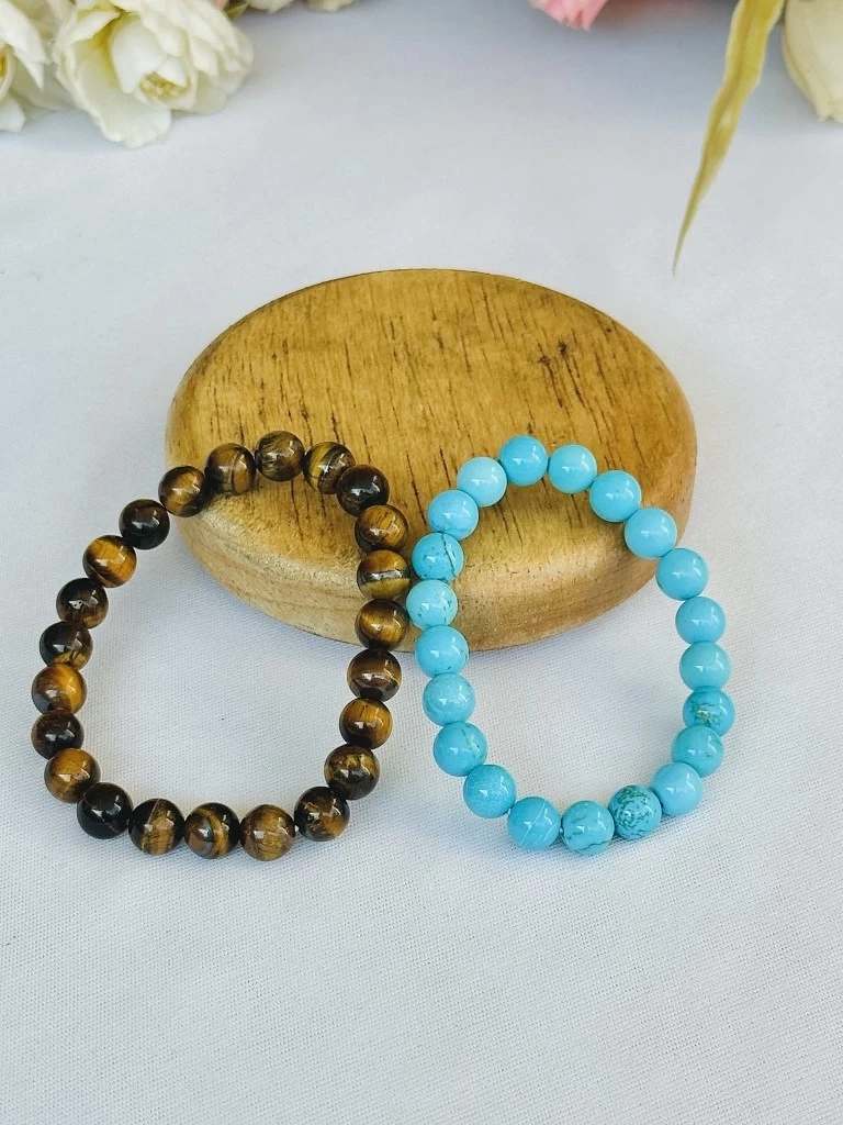 Confidence Booster (Tiger Eye & Turquoise) - Abhimantrit & Certified