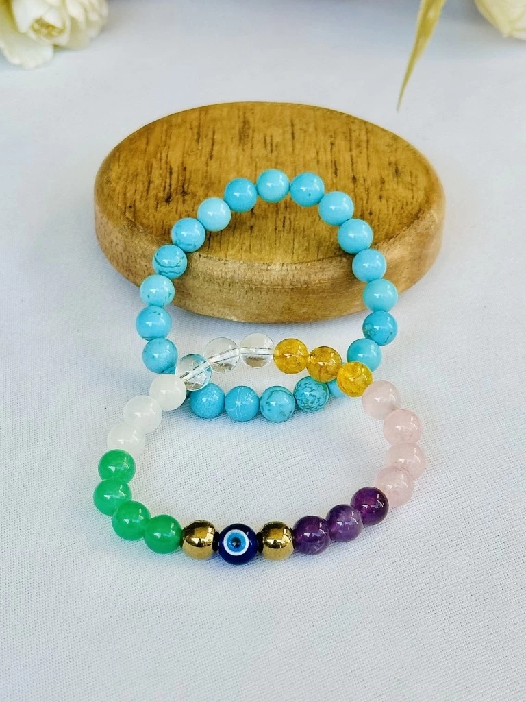 Pati Patni Mai Never Ending Pyaar (Turquoise & Lasting Love in Married Life Bracelet) - Abhimantrit & Certified