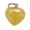 Yellow Agate Heart Pendant - Abhimantrit & Certified