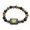 Triple Protection (Tiger Eye, Hematite, Obsidian, Black Agate Protection Coin) Bracelet - Abhimantrit & Certified